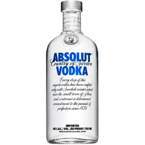 Absolut Vodka
 Taille-70 CL